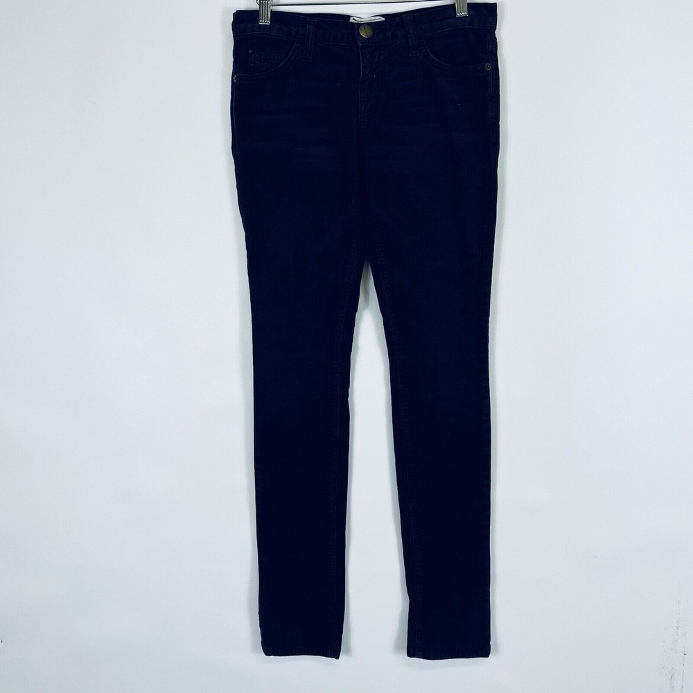 Current/Elliott Jeans Women 26 Black‎ Vintage Shadow Corduroy Skinny Moto Boho